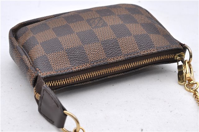 Authentic Louis Vuitton Damier Mini Pochette Accessoires Pouch N58009 LV 1104D