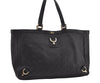 Authentic GUCCI Guccissima Abbey Shoulder Tote Bag GG Leather 141472 Black 1104I