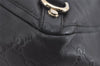 Authentic GUCCI Guccissima Abbey Shoulder Tote Bag GG Leather 141472 Black 1104I