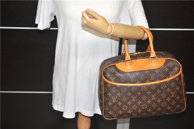 Authentic Louis Vuitton Monogram Deauville Hand Bag M47270 LV 1106D