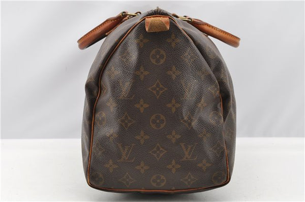 Authentic Louis Vuitton Monogram Speedy 35 Hand Boston Bag M41524 LV 1106G