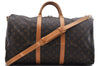 Auth Louis Vuitton Monogram Keepall Bandouliere 50 Boston Bag M41416 LV 1107D