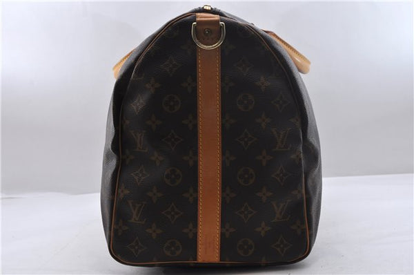 Auth Louis Vuitton Monogram Keepall Bandouliere 50 Boston Bag M41416 LV 1107D