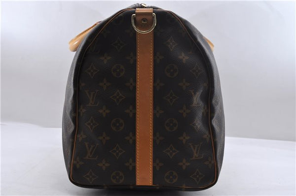 Auth Louis Vuitton Monogram Keepall Bandouliere 50 Boston Bag M41416 LV 1107D