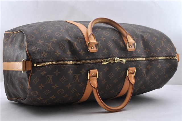 Auth Louis Vuitton Monogram Keepall Bandouliere 50 Boston Bag M41416 LV 1107D