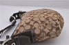 Authentic COACH Signature Shoulder Hand Bag Canvas Leather 6267 Brown 1107F