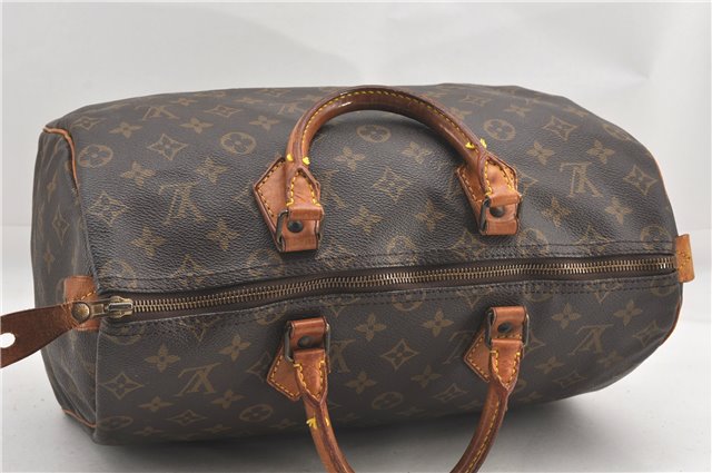 Authentic Louis Vuitton Monogram Speedy 35 Hand Boston Bag M41524 LV 1107G