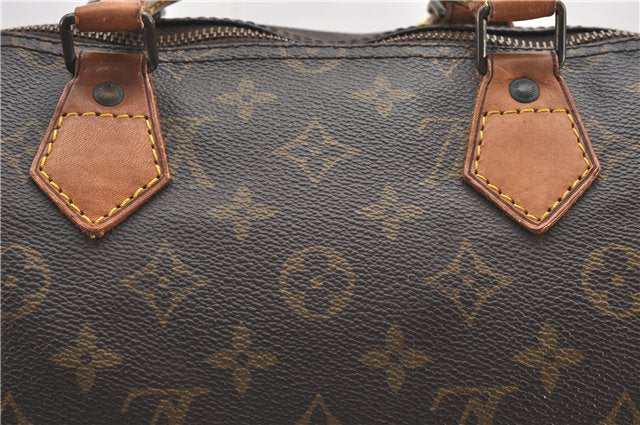 Authentic Louis Vuitton Monogram Speedy 35 Hand Boston Bag M41524 LV 1107G