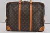 Authentic Louis Vuitton Monogram Porte Documents Voyage M53361 Briefcase 1107I