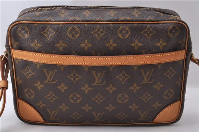 Auth Louis Vuitton Monogram Trocadero 30 Shoulder Cross Body Bag M51272 LV 1108D