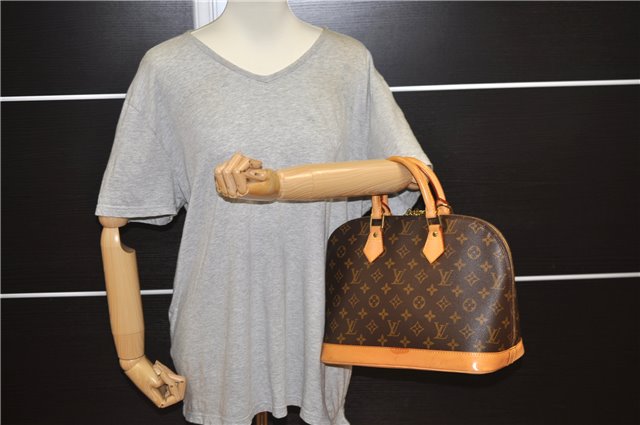 Authentic Louis Vuitton Monogram Alma Hand Bag Purse M51130 LV 1108F