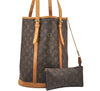 Authentic Louis Vuitton Monogram Bucket GM Shoulder Tote Bag M42236 Junk 1108I