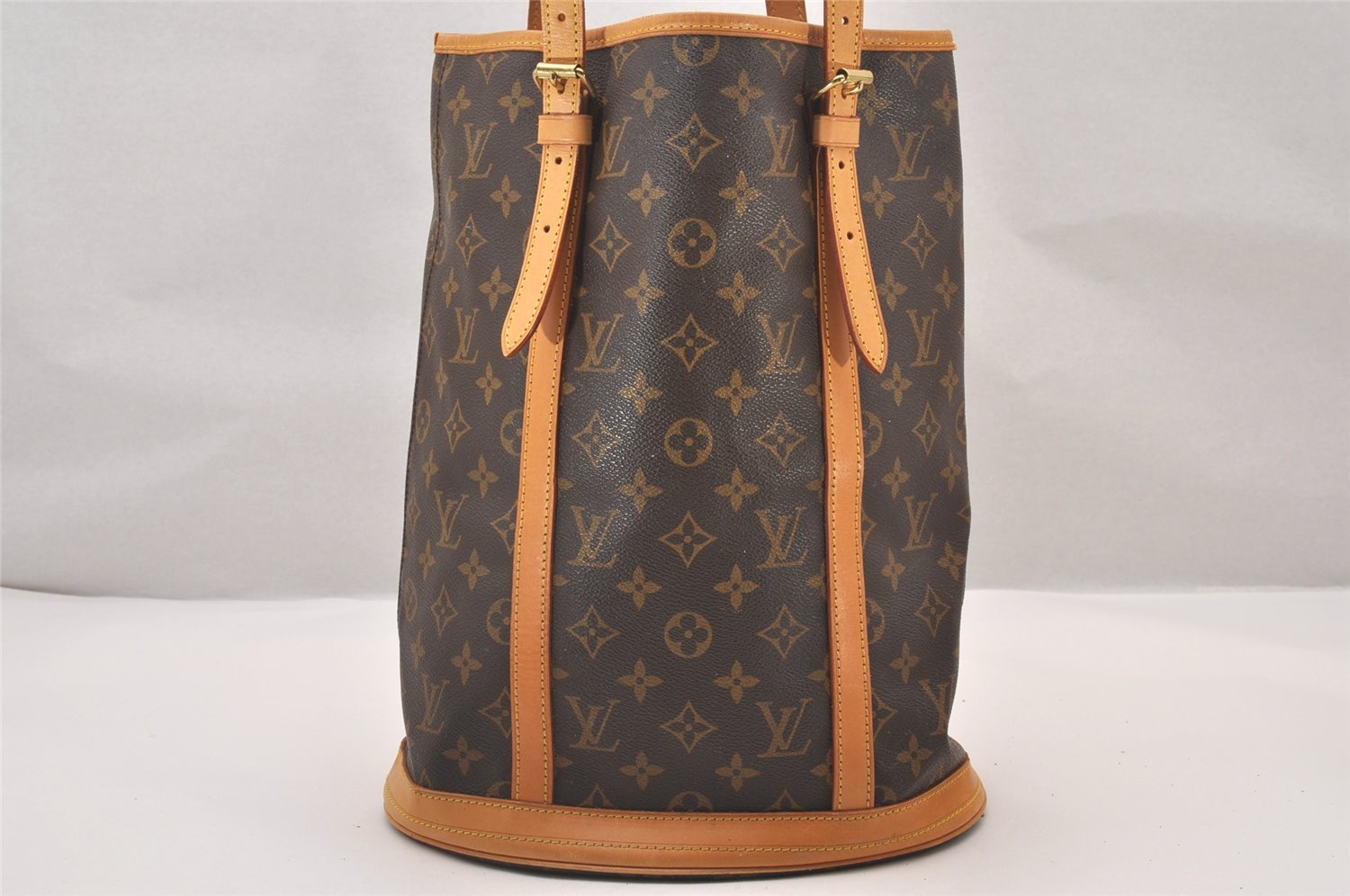 Authentic Louis Vuitton Monogram Bucket GM Shoulder Tote Bag M42236 Junk 1108I