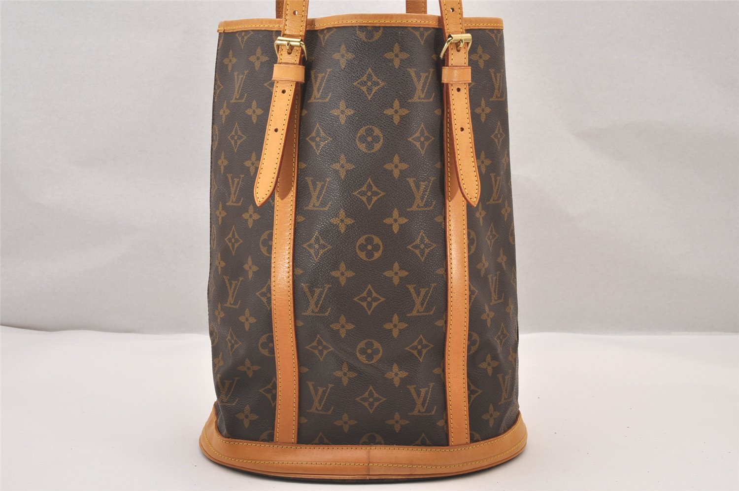 Authentic Louis Vuitton Monogram Bucket GM Shoulder Tote Bag M42236 Junk 1108I