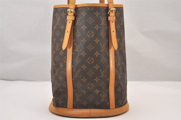 Authentic Louis Vuitton Monogram Bucket GM Shoulder Tote Bag M42236 Junk 1108I