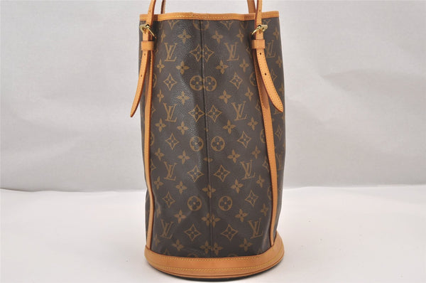 Authentic Louis Vuitton Monogram Bucket GM Shoulder Tote Bag M42236 Junk 1108I