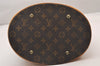Authentic Louis Vuitton Monogram Bucket GM Shoulder Tote Bag M42236 Junk 1108I