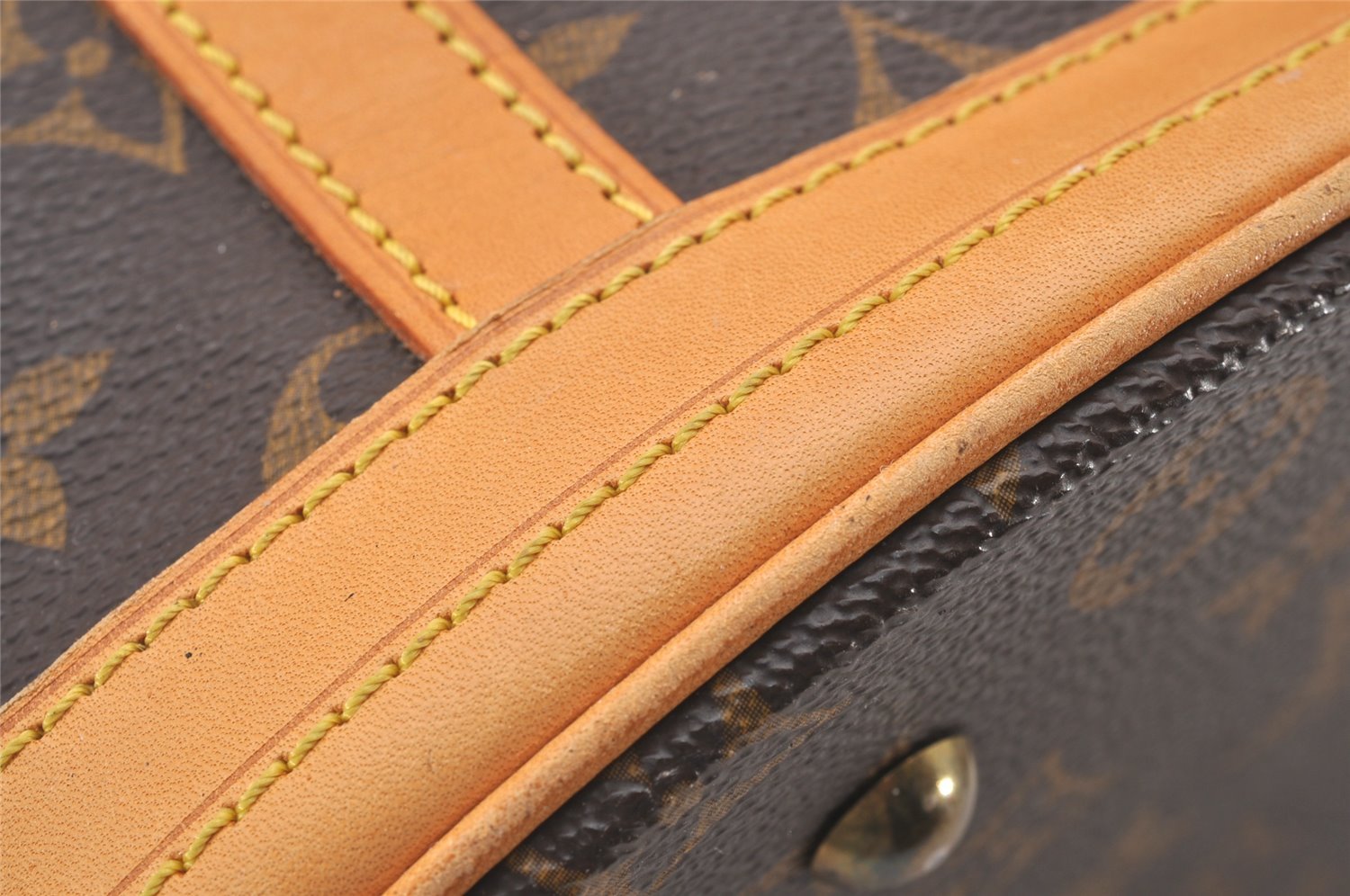 Authentic Louis Vuitton Monogram Bucket GM Shoulder Tote Bag M42236 Junk 1108I