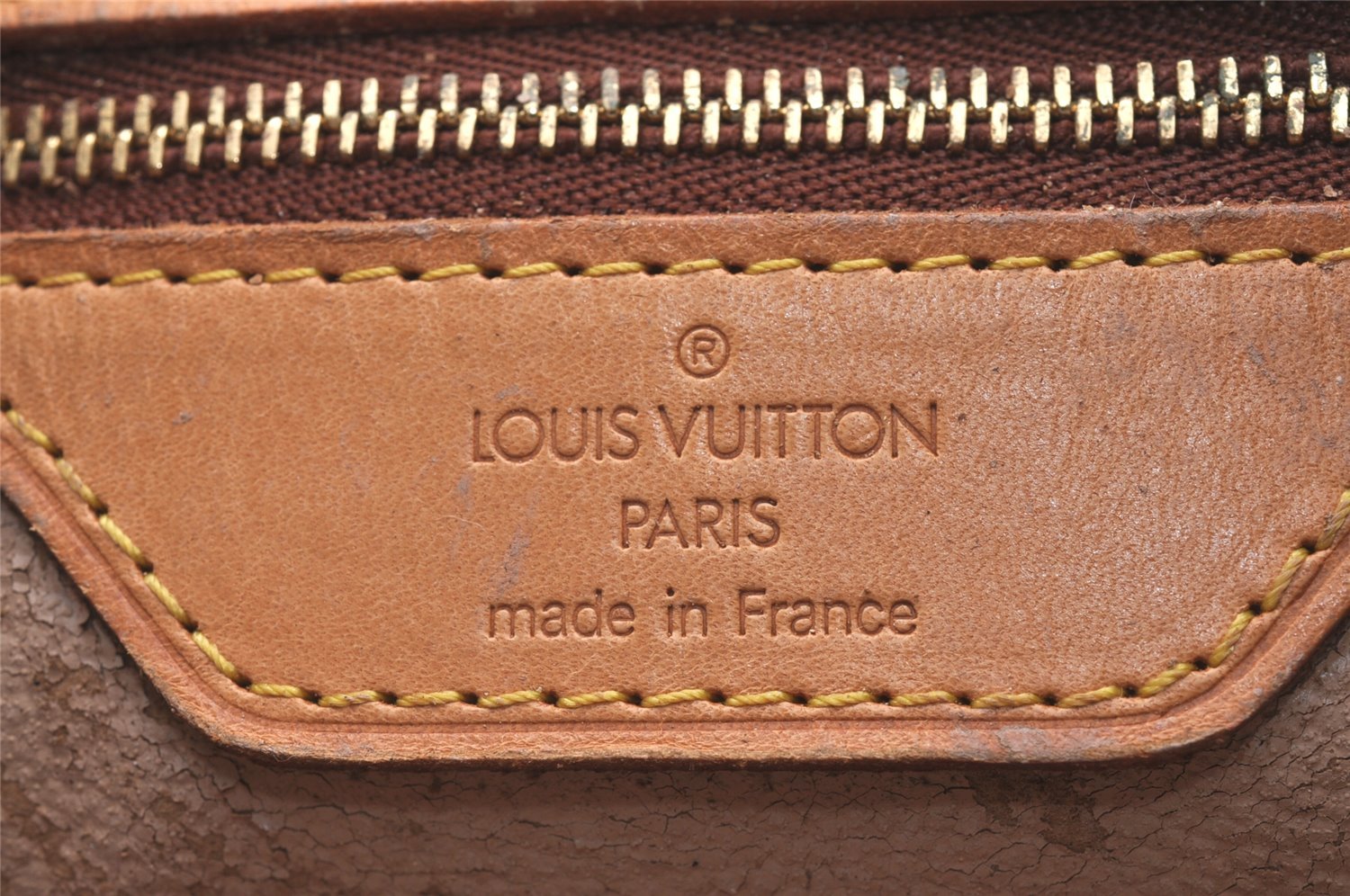 Authentic Louis Vuitton Monogram Bucket GM Shoulder Tote Bag M42236 Junk 1108I