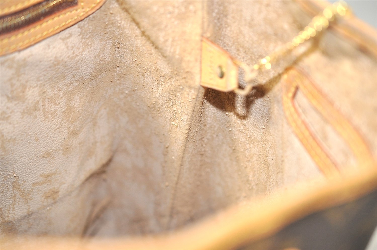 Authentic Louis Vuitton Monogram Bucket GM Shoulder Tote Bag M42236 Junk 1108I