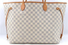 Authentic Louis Vuitton Damier Azur Neverfull GM N51108 Shoulder Tote Bag 1109D