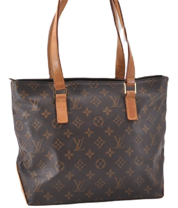 Authentic Louis Vuitton Monogram Cabas Piano Shoulder Tote Bag M51148 LV 1109F