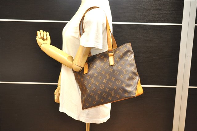 Authentic Louis Vuitton Monogram Cabas Piano Shoulder Tote Bag M51148 LV 1109F