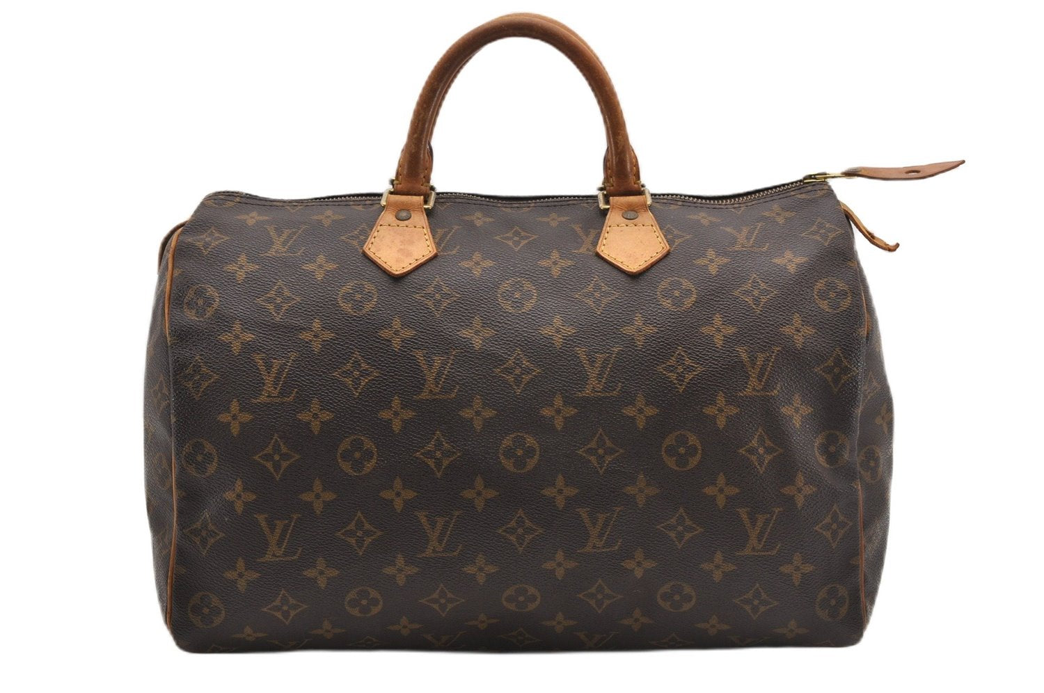 Authentic Louis Vuitton Monogram Speedy 35 Hand Boston Bag M41524 LV 1109G