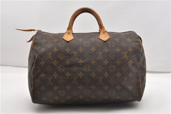 Authentic Louis Vuitton Monogram Speedy 35 Hand Boston Bag M41524 LV 1109G