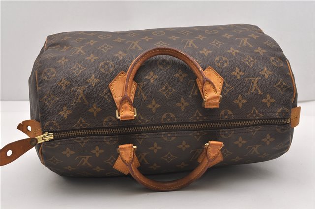 Authentic Louis Vuitton Monogram Speedy 35 Hand Boston Bag M41524 LV 1109G