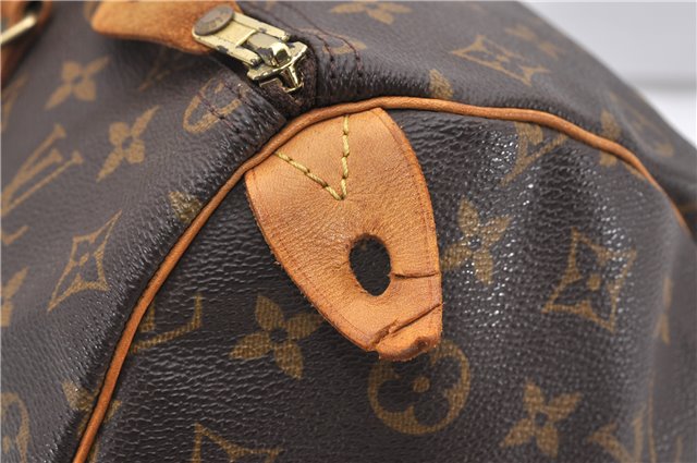 Authentic Louis Vuitton Monogram Speedy 35 Hand Boston Bag M41524 LV 1109G