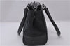 Authentic COACH Signature Shoulder Hand Bag Canvas Leather 11589 Black 1111F