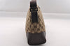 Authentic GUCCI Shoulder Cross Body Bag GG Canvas Leather 114273 Brown 1112I