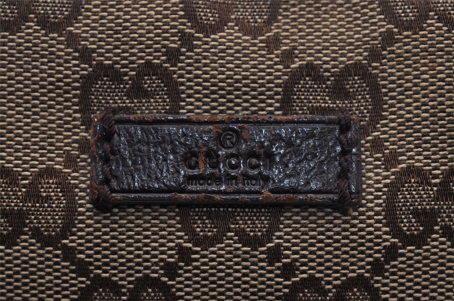 Authentic GUCCI Shoulder Cross Body Bag GG Canvas Leather 114273 Brown 1112I