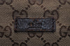Authentic GUCCI Shoulder Cross Body Bag GG Canvas Leather 114273 Brown 1112I
