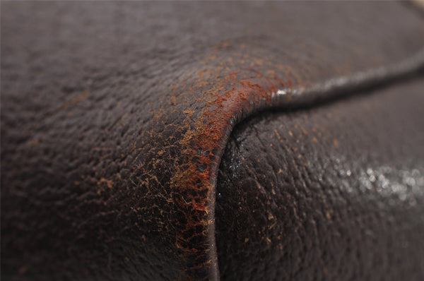 Authentic GUCCI Shoulder Cross Body Bag GG Canvas Leather 114273 Brown 1112I