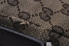 Authentic GUCCI Shoulder Cross Body Bag GG Canvas Leather 114273 Brown 1112I