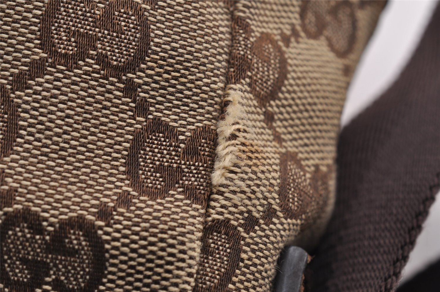 Authentic GUCCI Shoulder Cross Body Bag GG Canvas Leather 114273 Brown 1112I