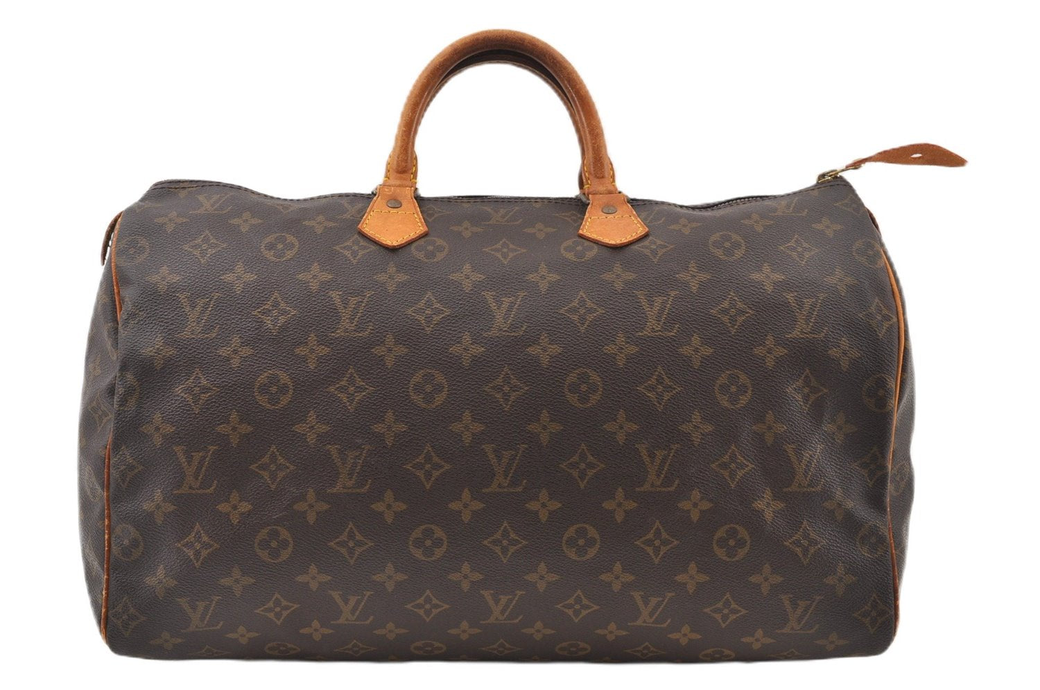 Authentic Louis Vuitton Monogram Speedy 40 Hand Boston Bag M41522 LV 1113G