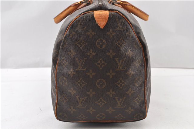 Authentic Louis Vuitton Monogram Speedy 40 Hand Boston Bag M41522 LV 1113G