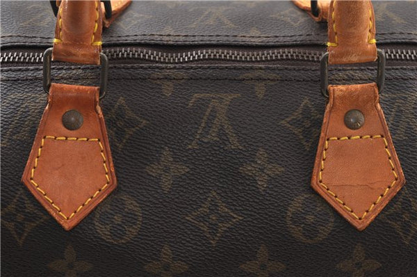 Authentic Louis Vuitton Monogram Speedy 40 Hand Boston Bag M41522 LV 1113G