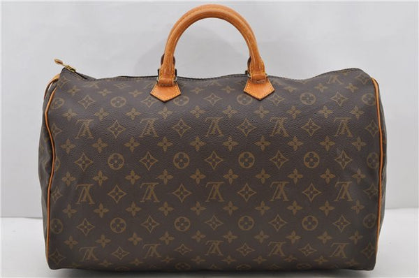Authentic Louis Vuitton Monogram Speedy 40 Hand Bag M41522 LV 1114D