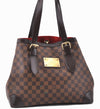 Authentic Louis Vuitton Damier Hampstead MM Shoulder Tote Bag N51204 LV 1114F