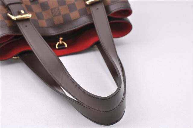 Authentic Louis Vuitton Damier Hampstead MM Shoulder Tote Bag N51204 LV 1114F