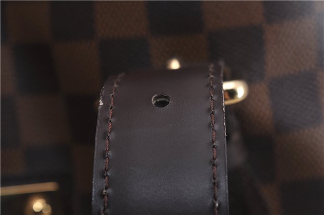 Authentic Louis Vuitton Damier Hampstead MM Shoulder Tote Bag N51204 LV 1114F