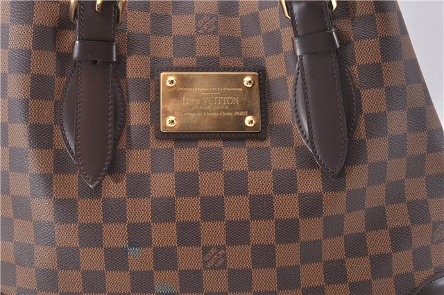 Authentic Louis Vuitton Damier Hampstead MM Shoulder Tote Bag N51204 LV 1114F