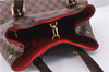 Authentic Louis Vuitton Damier Hampstead MM Shoulder Tote Bag N51204 LV 1114F