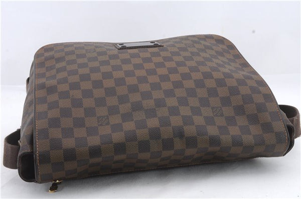 Auth Louis Vuitton Damier Brooklyn MM Shoulder Cross Body Bag N51211 LV 1115D