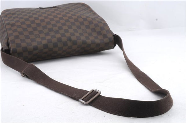 Auth Louis Vuitton Damier Brooklyn MM Shoulder Cross Body Bag N51211 LV 1115D