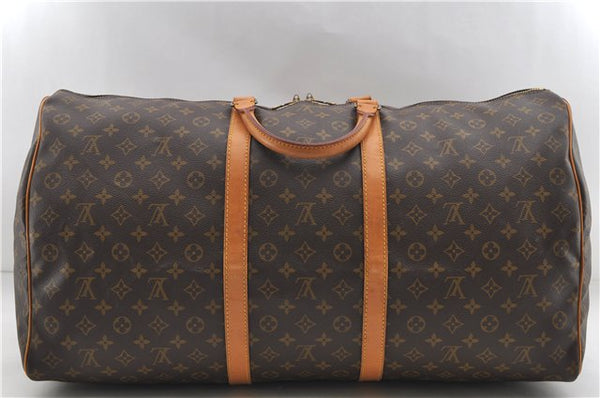 Authentic Louis Vuitton Monogram Keepall 60 Travel Boston Bag M41422 LV 1115E